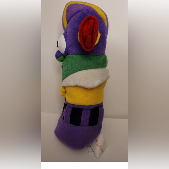 Larry Boy Cucumber Plush Stuffed Veggie Tales Vintage CR Gibson Big Ideas RARE - Picture 4 of 4